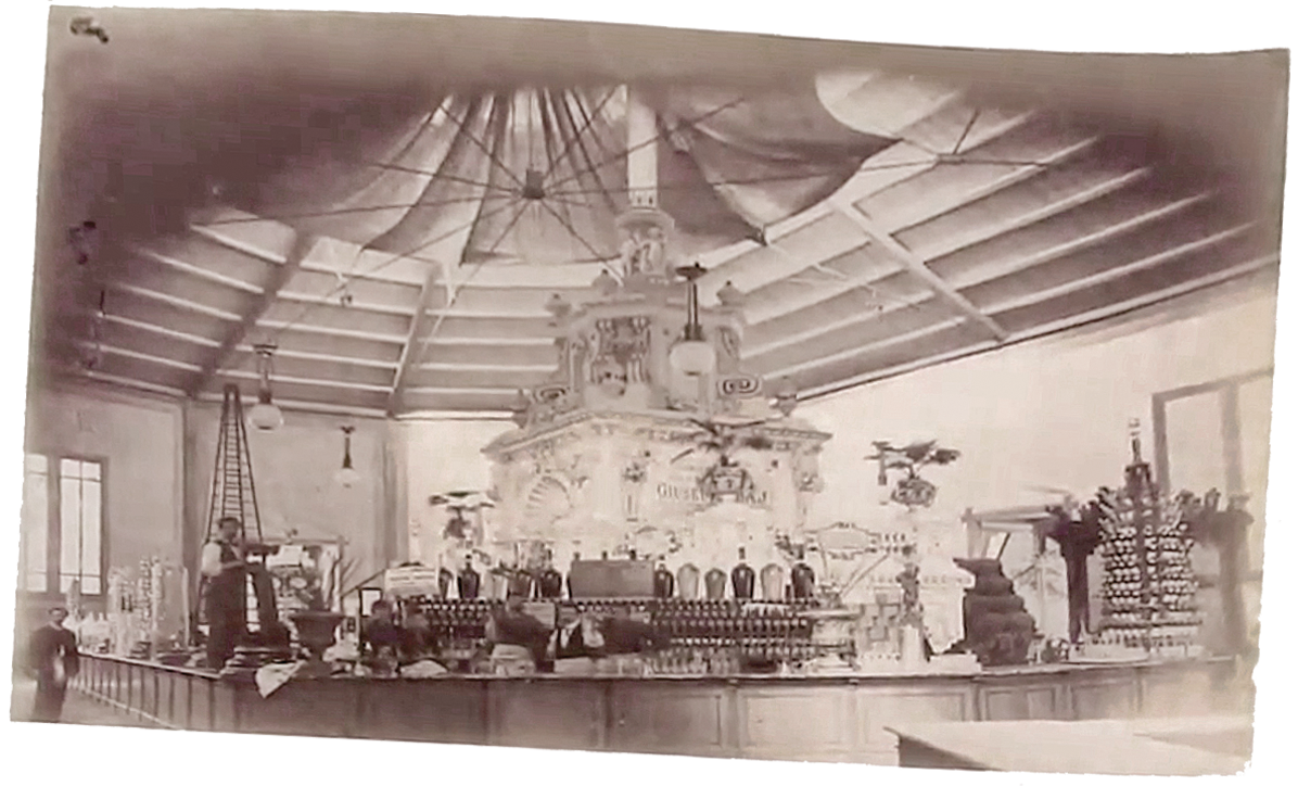 Esposizione Internazionale di Milano 1887 - Stand di Giuseppe Baj